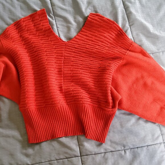 Vintage Boutique Cropped Oversized knit loose fit Cozy Bohemian Chunky Sweater - Picture 8 of 16